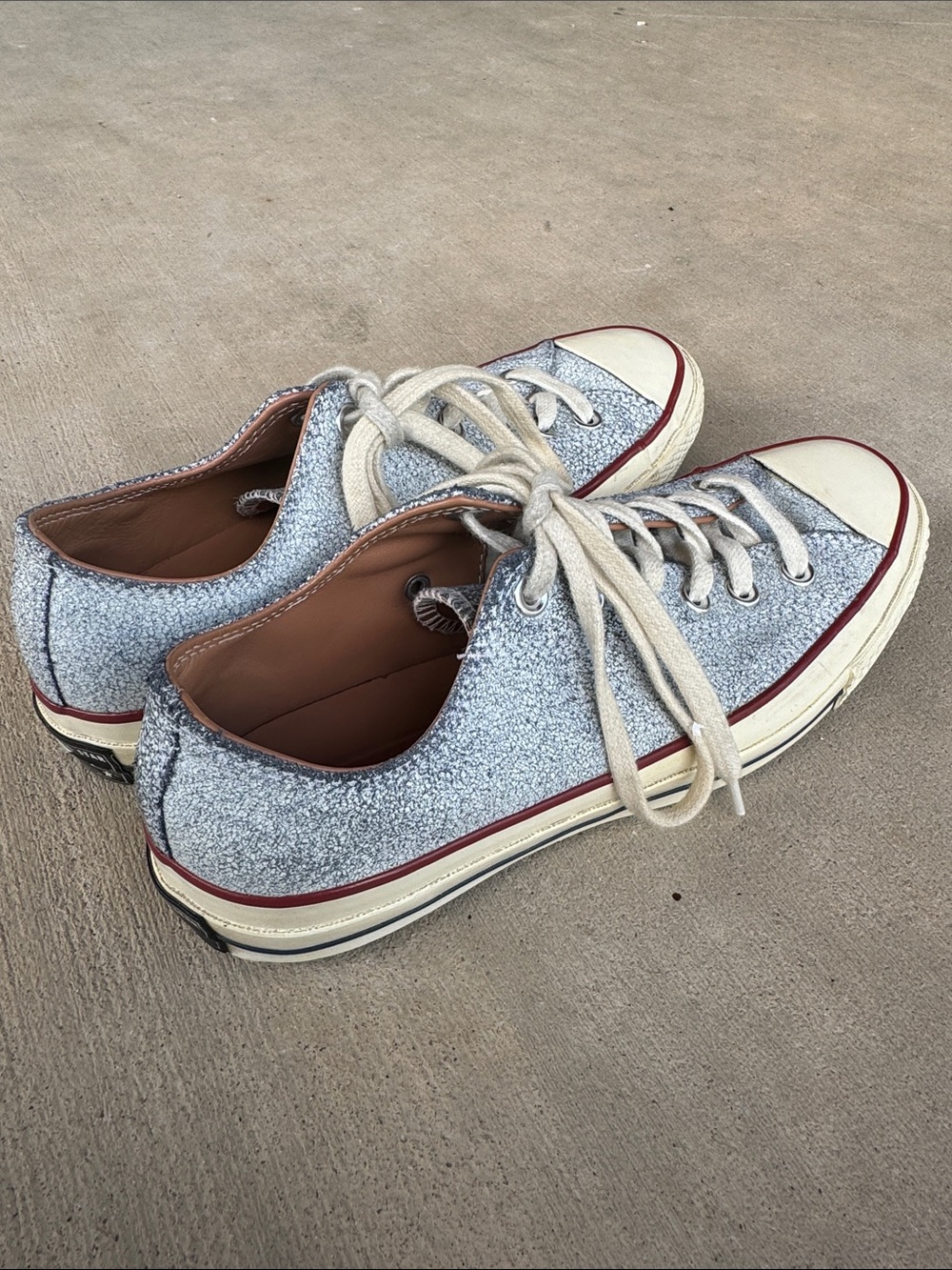 Rare Converse Chuck Taylor All Star 70 Cracked Leather Ice Blue 151155C